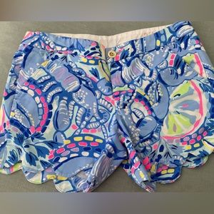 Lilly Pulitzer size 2 buttercup stretch shorts
